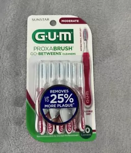 Gum Proxabrush Go-Betweens Cleaners Moderate 10 Each - Picture 1 of 4