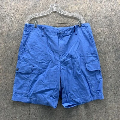 Pantalones Cortos Izod Hombres 36 Adultos Azul Carga Bolsillos Exterior Algodón Informal Golf Foto 1 de 4