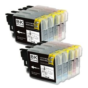 10 PK Ink Jet Cartridges fits Brother LC61 DCP-J125 DCP-J140W MFC-990CW MFC-J220 - Picture 1 of 1