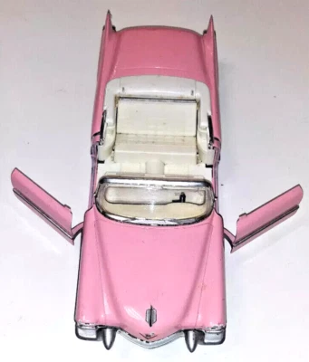 Modellino AUTO SOLIDO CADILLAC ELDORADO 1955 ROSA 1:21,5 Vintage - Immagine 1 di 4