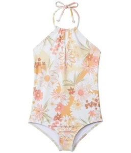 Billabong L99739 Girls Floral Little Bit Of Sunshine One-Piece Swimsuit Size 10 - Picture 1 of 5