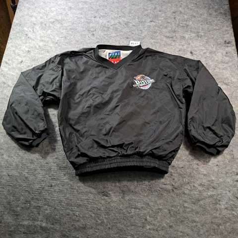 Detroit Pistons Windbreaker Mens Large Fan Gear Pullover Lined Vintage Cover