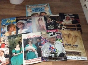 11 X VARIOUS VINTAGE ROYAL FAMILY INTEREST BOOKS AND MAGAZINES- FREEPOST UK - Foto 1 di 12