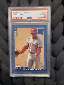 1995 Upper Deck Will Clark Collector's Choice Special Edition #184 PSA 10 Gem MT - Picture 1 of 24