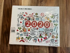 Covid 19 2020 Themed 500 Piece Jigsaw Puzzle High Quality Wood Products - SEALED - Picture 1 of 5