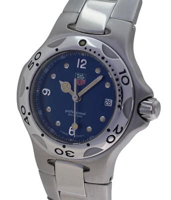 Vintage Ladies 28mm Tag Heuer Kirium Blue Dial Swiss Quartz Watch! Ref: WL1313! - Image 1 of 4