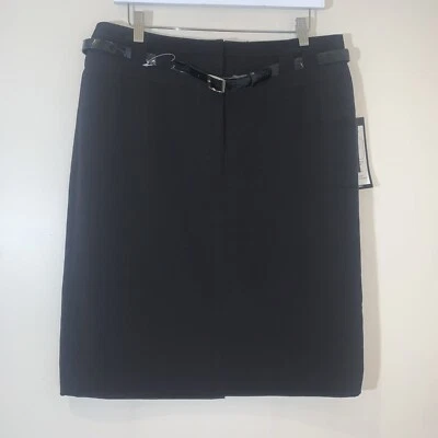 Sandro Sportswear Pencil Skirt Womens 12 Black Belted Control Top Career Church - Image 1 of 4