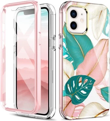 Funda protectora de pantalla STERKER de plástico duro rosa para iPhone 12/iPhone 12 Pro Foto 1 de 3