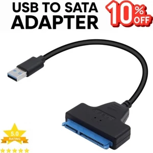 SATA to USB 3.0 HDD SSD Hard Drive 2.5/3.5 inch Converter Cable Adapter UK - Picture 1 of 9