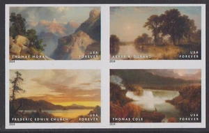 US 4920c Hudson River School imperf NDC block 4 MNH 2014 - Picture 1 of 1