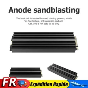 Disque dur SSD NVME, dissipateur de chaleur, radiateur en aluminium (noir) - Afbeelding 1 van 7