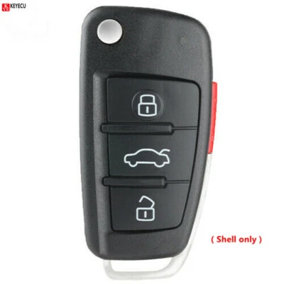 Replacement Remote Key Shell Case for Audi A2 A3 A4 A6 A8 TT Q7 TS MYT-4073A Foto 1 de 4