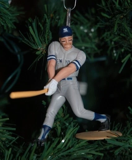 Wade Boggs New York Yankees Árbol de Navidad Adorno Béisbol Postura de Bateo 4" Salón de la fama Foto 1 de 1