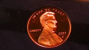 BEAUTIFUL 2003-S PROOF CAMEO BLAZING RED LINCOLN CENT! 310B7 - Picture 1 of 1