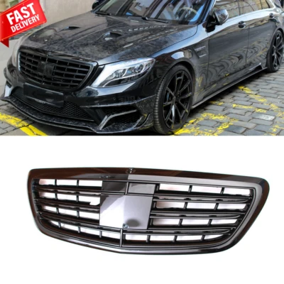 Front Grille Grill For Mercedes W222 2014-2020 S450 S500 S550 S580 S63 S65  - Image 1 of 4