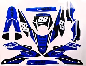Aprilia SX 125 2018 - 2022 blue chrom Factory EDITION DEKOR DECAL KIT Aufkleber - Bild 1 von 3