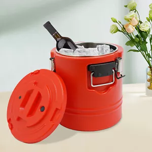 15L/15.85Qt Stainless Steel Insulated Ice Bucket with Lid Insulated Bucket - Picture 1 of 16