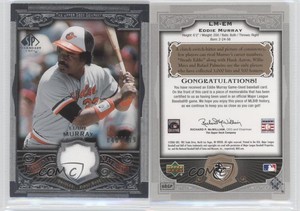 2006 SP Legendary Cuts Legendary Materials Silver /199 Eddie Murray #LM-EM HOF
