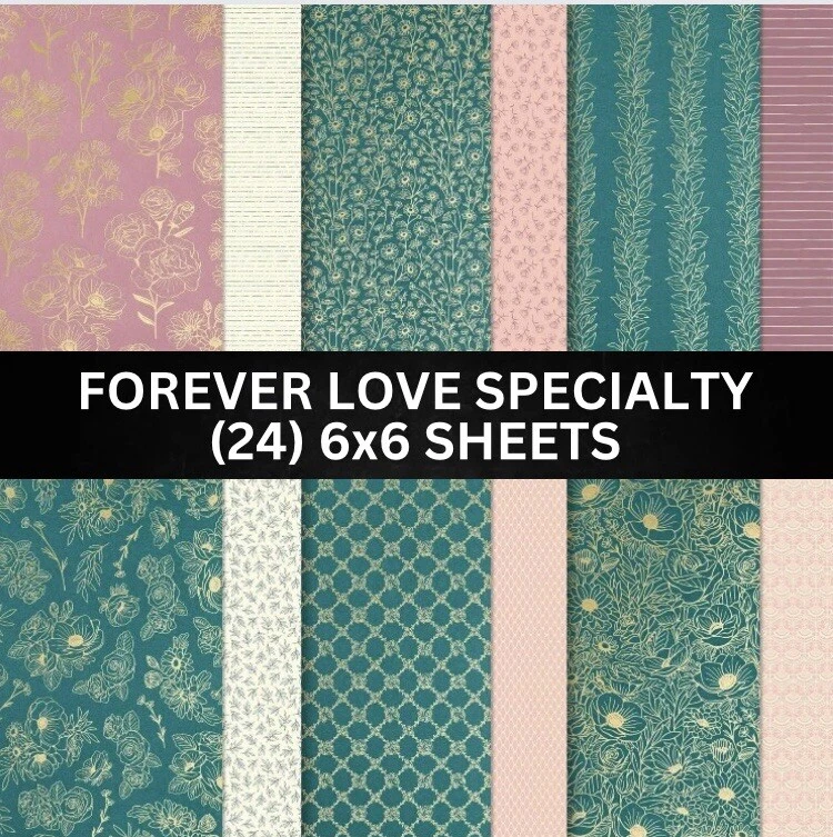 Stampin Up FOREVER LOVE Designer Series Detalles de Lámina - Medio Paquete (24) Hojas 6x6 Foto 1 de 1