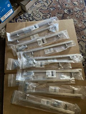 Brainerd P37260W-SS 8 13/16" (224mm) Stainless Steel Square Bar Cabinet Pull - Image 1 of 4