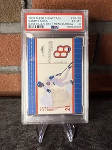 2003 Fleer Showcase - Baseball's Best Jersey #BB-SS Sammy Sosa Game Worn - Picture 1 of 2