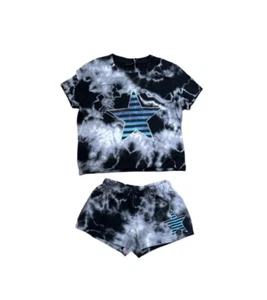 Firehouse Tie Dye Shorts And Tee Star Set - Picture 1 of 6