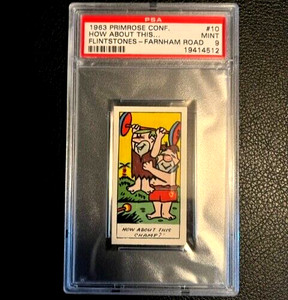 1963 Primrose Confectionery Flintstones #10, PSA 9; Farnham Road Version