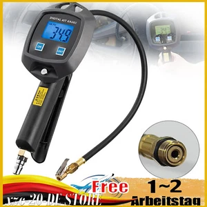 Luftdruckprüfer Druckluft LCD-Digital Reifenfüllpistole Reifenfüller Manometer - Picture 1 of 13