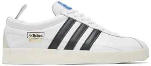 Adidas Junior Gazelle FU9659 White and Black Trainers Kids Lace Up - Picture 1 of 1