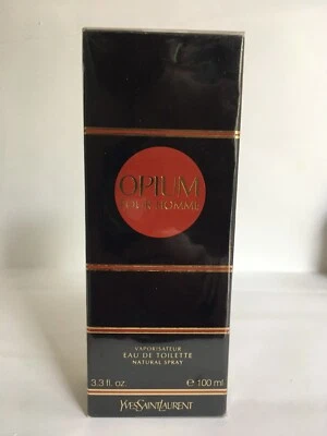 De colección OPIUM pour Homme YSL 3.3oz EDT Spray (Hombres), 100% AUTÉNTICO, SELLADO, RARO Foto 1 de 3