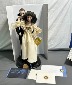 Franklin Mint 1986 PHANTOM OF THE OPERA Heirloom PORCELAIN DOLLS a1730 + BOX COA - Imagen 1 de 15
