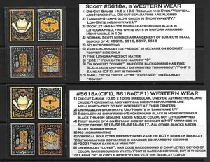 NEW! Western Wear Booklet Block Scott #5618a(CF1) WIth Genuine #5618a,Tabs - Picture 1 of 1