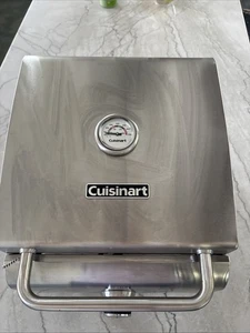 Parrilla de gas propano portátil de mesa estilo chef Cuisinart, 20.000 BTU de acero inoxidable - Imagen 1 de 5