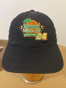 Gorra de béisbol Tropicana Racing 24 Jeff Gordon gorra con tirantes negra para hombre - Imagen 1 de 6