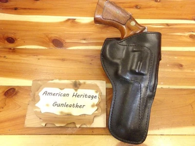 H900 #7-4 A.S. HUME Holster for S&W 19 66 68 4" COLT Official Police Trooper - Image 1 of 4