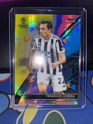 2021-22 Topps Finest UCL Yellow Prism Reflector /250 - Image 1 of 2