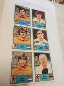 6 Figurine Panini Europa 80 Europei Olanda E Germania Ovest With Johnny Rep News - Foto 1 di 2