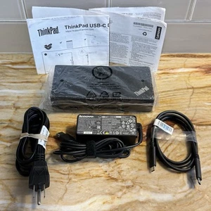 Lenovo DK1633 40A9 ThinkPad USB-C Dockstation + Netzteil - Bild 1 von 12
