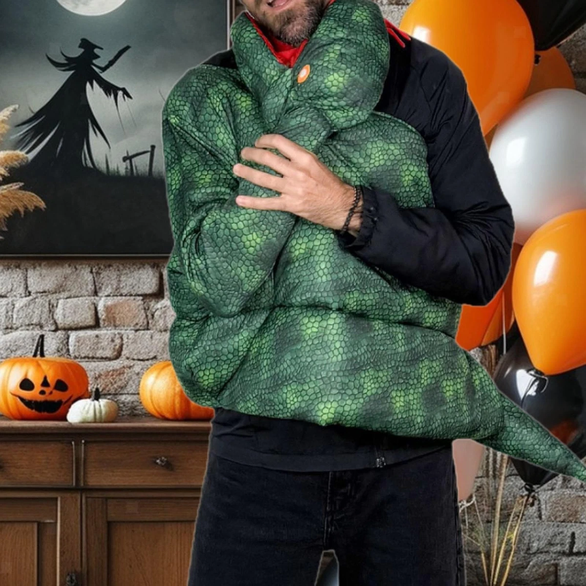Bristol Novelty Schlange Kinderkostüm – Overall Mit Kopf, Für Halloween & Mottopartys