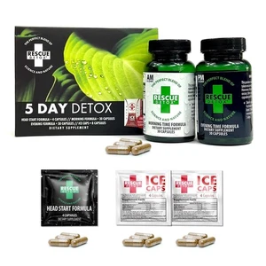 5 Day Permanent Detox Kit - 72ct Capsules | Comprehensive Full Body Cleanse w... - Picture 1 of 8