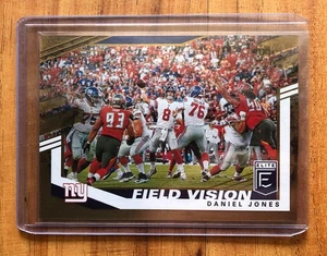 2020 Donruss Elite Football Daniel Jones Field Vision Gold Card 3/5 Rare Insert - Picture 1 of 3