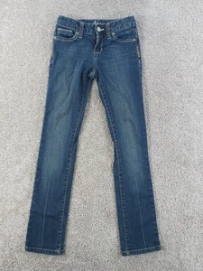 Old Navy Girls Denim Jeans 10 Slim Skinny Blue Cotton Blend - Picture 1 of 11
