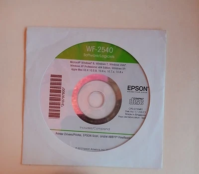EPSON WORKFORCE WF-2540 SOFTWARE CD - Image 1 of 4