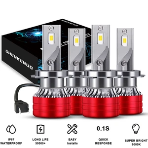 4X H7+H7 LED Combo Headlights High Low Beam Kit Bulbs For Smart Fortwo 2008-2015 - Picture 1 of 9