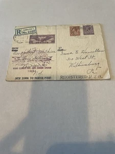 Sello Postal Raro 1931 Wilkins-Ellsworth Transatlántico Sub Expeditn REGISTRADO - Imagen 1 de 10