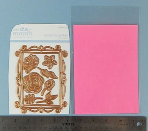 CRAFTERS! Spellbinders Small Die of the Month: Sketched Florals & Frame - Picture 1 of 1