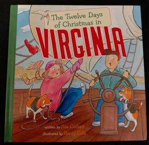 The 12 DAYS OF CHRISTMAS IN VIRGINIA ~ HB Book (USA States Series) - Picture 1 of 7