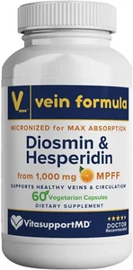 Vein Formula - Diosmin Hesperidin 1000 Mg from MPFF, 60 Capsules, Blood Circu... - Picture 1 of 12