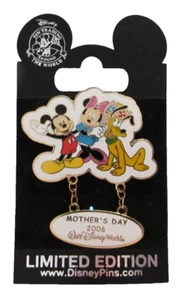 WDW MOTHER'S DAY 2006 CAST EXCLUSIVE TRADING LOGO DANGLE PIN- LE OF 1000  #46887 - Picture 1 of 2