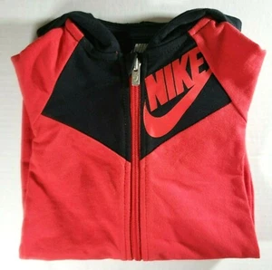 NEW Nike 1-Pc Hooded Coverall, Baby Boys (3M) Red - Picture 1 of 3